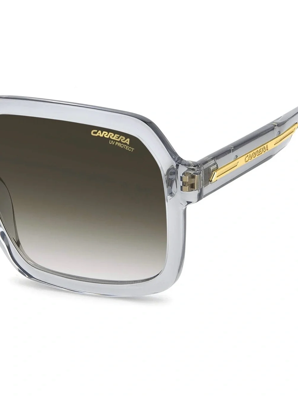New Carrera VICTORY C 08/S Clear Frame Sunglasses with Gold Accents Authentic